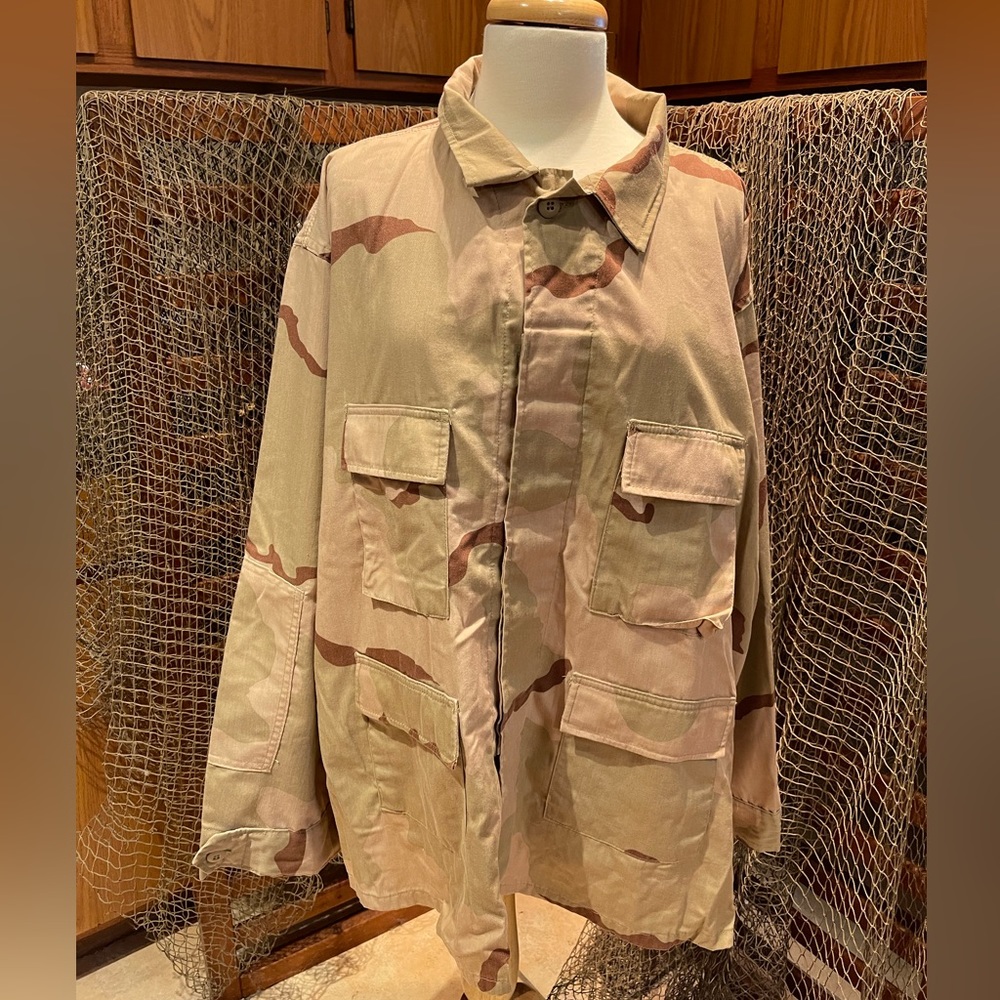 Mens TRU-SPEC Cotton Ripstop BDU Coat 2XL Tactical  Camo Uniform Shirt